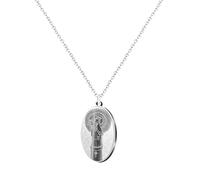 cotigo - Collier vierge en acier inoxydable, saints d'Espagne, catholique, religion, patron d'Espagne, religion, cadeau femme, cadeau pour homme, cadeau pour grand-mère., Mediano-largo, Acier