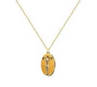 cotigo Collier vierge en acier inoxydable, saints d'Espagne, catholique, religion, patron d'Espagne, religion, cadeau femme, cadeau pour homme, cadeau pour grand-mère., Mediano-largo, Acier inoxydable