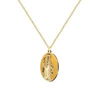cotigo - Collier vierge en acier inoxydable, saints d'Espagne, catholique, religion, patron d'Espagne, religion, cadeau femme, cadeau pour homme, cadeau pour grand-mère., Mediano-largo, Acier