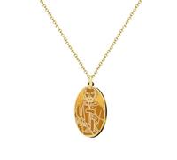 cotigo Collier vierge en acier inoxydable, saints d'Espagne, catholique, religion, patron d'Espagne, religion, cadeau femme, cadeau pour homme, cadeau pour grand-mère., Mediano-largo, Acier inoxydable
