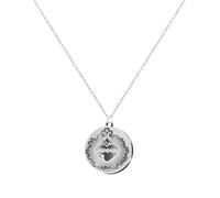 cotigo Collier vierge en acier inoxydable, saints d'Espagne, catholique, religion, patron d'Espagne, religion, cadeau femme, cadeau pour homme, cadeau pour grand-mère., Mediano-largo, Acier inoxydable