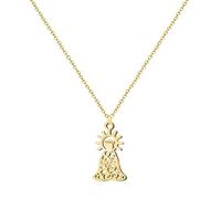 cotigo - Collier vierge en acier inoxydable, saints d'Espagne, catholique, religion, patron espagnol, cadeau femme, homme, cadeau pour grand-mère., Mediano-largo, Acier inoxydable, Pas de gemme