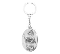 cotigo Porte-clés saints d'Espagne, porte-clés originaux pour femme et homme, pour vous-même ou pour offrir, cadeaux originaux pour homme et femme., Acier Saint Christophe, LONGITUD MAXIMA 11 CM