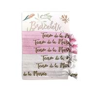 COTILLONS D'ALSACE 6 BRACELETS EN TISSU ENTERRREMENT VIE DE JEUNE FILLE