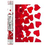 Cotillons d'Alsace Canon À CONFETTIS Papier C UR 40CM Rouge