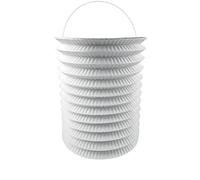 COTILLONS D'ALSACE Lampions - 16 cm - Lot de 12 - Blanc