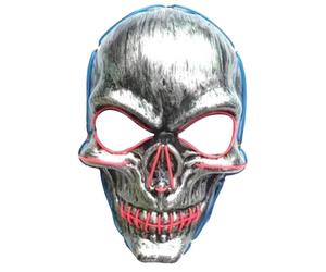 Cotillons d'Alsace Masque lumineux tête de mort Silver Skull