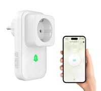 COTINSE Détecteur de Coupure de Courant WiFi Tuya, Prise Intelligente avec Alarme WLAN, Alerte en Cas de Panne de Courant, Compatible avec l'application Smart Life, 110DB avec Affichage LED