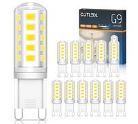 COTLEDL Ampoule LED G9 Blanc Froid 6000K,5W,500LM,Équivalent 50W Halogène Lampe,Non Dimmable Sans Scintillement Ampoule G9 pour Le Salon, La Chambre à Coucher, La Cuisine, La Salle de Bain,Lot de 12