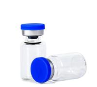 COTOM Flacons vides stériles en verre de 2 ml avec bouchons et caoutchouc, fioles de stockage d'échantillons de liquide scellées en laboratoire (50 pièces)