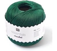 Rico Design Fil à crocheter Essentials Crochet 100 % coton 50 g Vert Sapin 026
