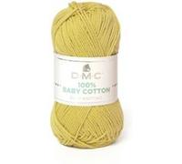 DMC Garn – Fil à tricoter Baby Cotton – 100% coton – Pelote 50 g (106 m) – Jaune pâle