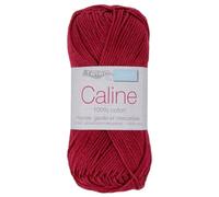 Coton à tricoter CALINE 114 Tuile - Distrifil - Yarn - 100% Coton - Rouge - 125 mètres