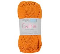 Coton à tricoter CALINE 120 Orange - Distrifil - Fil à tricoter - 100% Coton