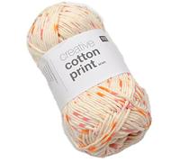 Coton à tricoter "Creative Cotton Print Aran" - orange rose violet 16