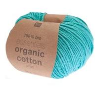 Coton à tricoter Essentials Organic Cotton aran - Rico Design(...) - 22 Turquoise bleu 22 Turquoise bleu