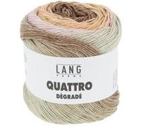 Coton à tricoter et à crocheter QUATTRO DEGRADE - 100GR -(...) - Multicolore 0005 (Rose-Moutarde-Brun)