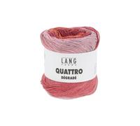 Coton à tricoter et à crocheter QUATTRO DEGRADE - 100GR -(...) - Multicolore 0002 (Fuchsia-Rouge-Rose)