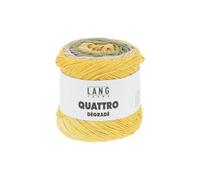 Coton à tricoter et à crocheter QUATTRO DEGRADE - 100GR -(...) - Multicolore 0007 (Jaune-Vert-Rose sombre)