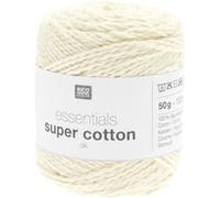 Coton à tricoter ou crocheter Essentials Super Cotton DK - Rico Design(...) - 03Ecru crème 03Ecru crème G