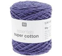 Coton à tricoter ou crocheter Essentials Super Cotton DK - Rico Design(...) - 18 Bleu Roi 18 Bleu Roi G