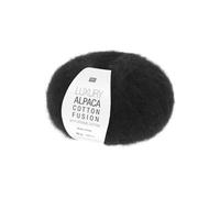 Coton bio à Tricoter & alpaga Luxury Alpaca Cotton Fusion - - La rencontre parfaite entre fraîcheur, douceur et luxe(...) - 08 Noir