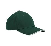 Coton Bio Contraste Sandwich Peak Baseball Cap Beechfield Earthaware Chapeau