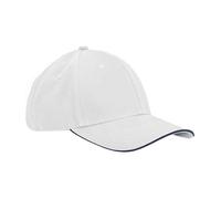 Coton Bio Contraste Sandwich Peak Baseball Cap Beechfield Earthaware Chapeau