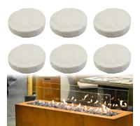 Coton Brûlé à l'éthanol,Laine de Céramique pour Bioéthanol,Éponge en Céramique pour Cheminée,Pelotes en Céramique pour Bioéthanol,Noyau de Coton éponge de Foyer de Table,6 pcs