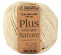 Coton câblé Écru