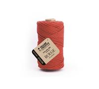 Coton cablé recyclé Rouge 100 m x 2 mm