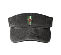 Coton Casquette De Chasse Drapeau Dominicain D'Amérique Casquettes De Pêche Classique Visière Cap pour Femme, Faire De La Pêche, Running