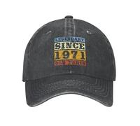 Coton Classique L’Anniversaire 1971 Pièces légendaires Casquette de Baseball pour Hommes Femmes Personnalisé Réglable Adulte Chapeau Hip Hop Coton, pour Toutes Les Saisons