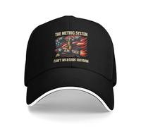 Coton Confort Le système métrique ne Peut Pas mesurer la liberté Casquette de Baseball Sport de Plein air Chapeau de Camionneur Entier Hommes Femmes Trendy Design Snapback Cap Cadeau
