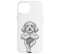 Coton de Tulear Asana Arbre de Yoga pour Chien Coque pour iPhone 15 Plus