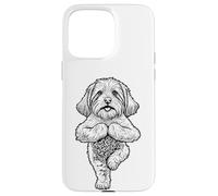 Coton de Tulear Asana Arbre de Yoga pour Chien Coque pour iPhone 15 Pro Max
