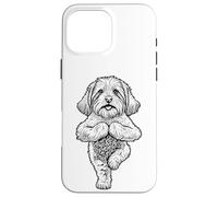 Coton de Tulear Asana Arbre de Yoga pour Chien Coque pour iPhone 16 Pro Max