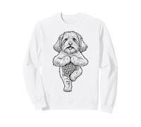 Coton de Tulear Asana Arbre de Yoga pour Chien Sweatshirt
