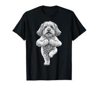 Coton de Tulear Asana Arbre de Yoga pour Chien T-Shirt