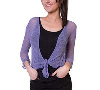 Coton Du Monde | Gilet en maille YASMINA violet