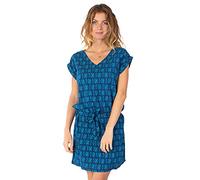 Coton Du Monde | Robe Courte Fluide Salma imprimé Ethnique Bleu 42