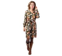 Coton Du Monde | Robe Courte Hiver Droite Manches Longues LOINA imprimé Ethnique Chic 40