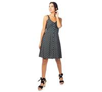 Coton Du Monde | Robe Courte Ibiza Fines Bretelles imprimé Ethnique Noir 44