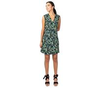 Coton Du Monde | Robe Courte Linda en Coton Effet Cache cœur imprimé Feuillage 46