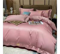 Coton Four Piece Ensemble All Pure Cotton européenne Entrée Lux Style Minimaliste Duite de couchet Hôtel Lisque m lit-3 (Couleur: (1)