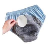 Coton Incontinence Culotte De Sous-vêtements Femmes Âgées Période Contrôle Étanche Slips Couches En Tissu Absorbant Réutilisables (Color : Blue, Size : 3XL)