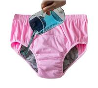Coton Incontinence Culotte De Sous-vêtements Femmes Âgées Période Contrôle Étanche Slips Couches En Tissu Absorbant Réutilisables (Color : Pink, Size : 3XL)