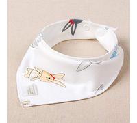 Coton Infant Triang Eau Serviette Densité Section Section Nouveau-Né Hommes Et Femmes Bébé Snap Double Face Automne Et Hiver Bavoir Blanc