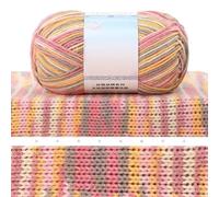 Coton lait peigné 4 fils Fil teint par segments dégradés Fil à tricoter à la main,N10,8 Pièces