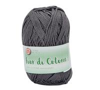 Coton mercerisé pour crochet, idéal pour amigurumi, granny square, couvertures pour bébé et loisirs créatifs, pelote de 50 g pour 125 mètres (Tortora Scuro 018)